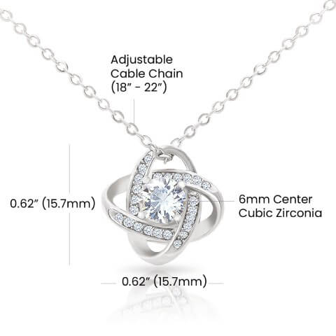 Love Knot Necklace- To My Soulmate
