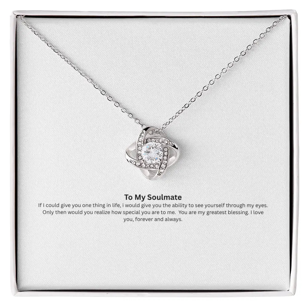 Love Knot Necklace- To My Soulmate