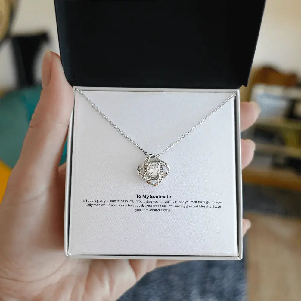 Love Knot Necklace- To My Soulmate